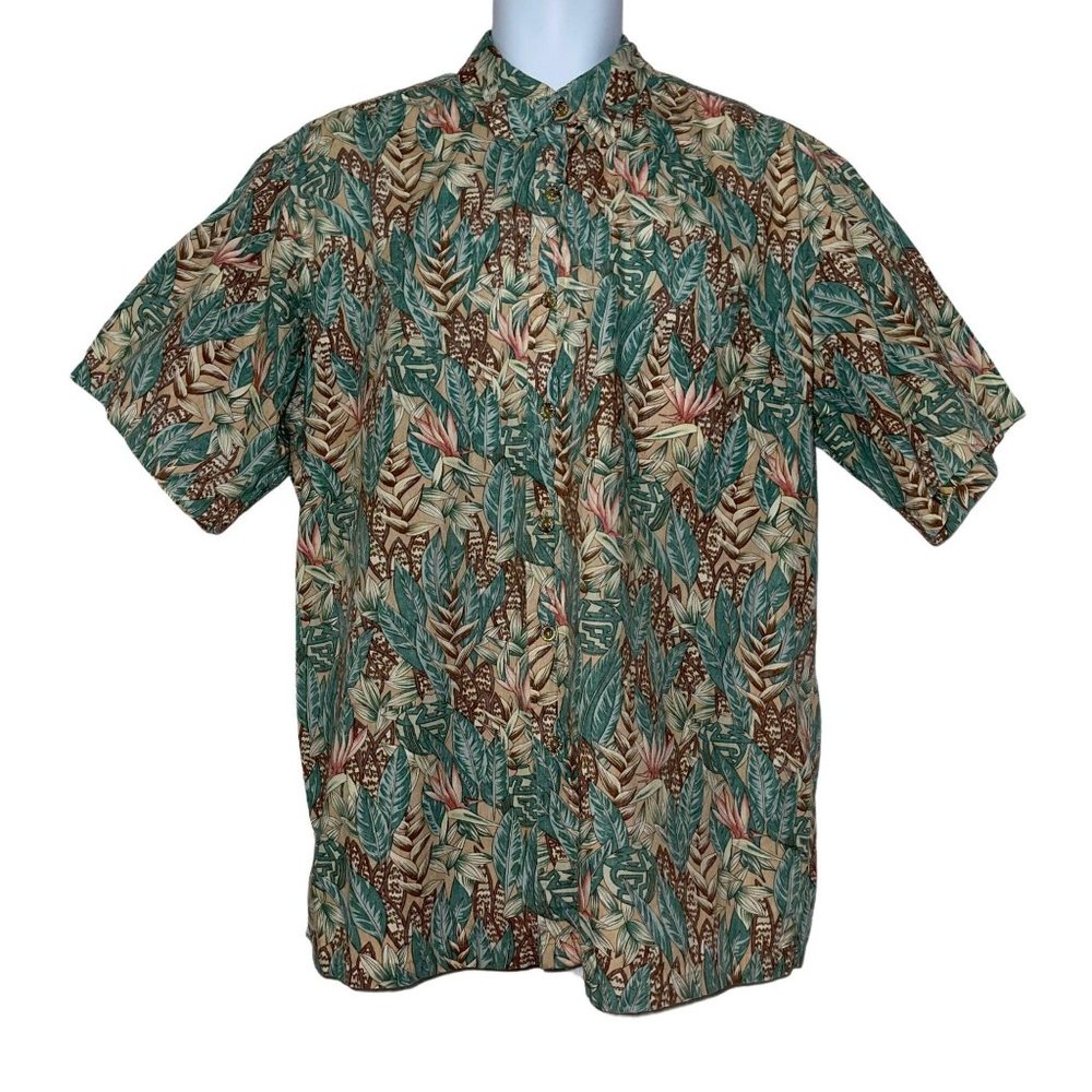 Cooke Street Vintage 1990's Leaf Boho Shirt XL